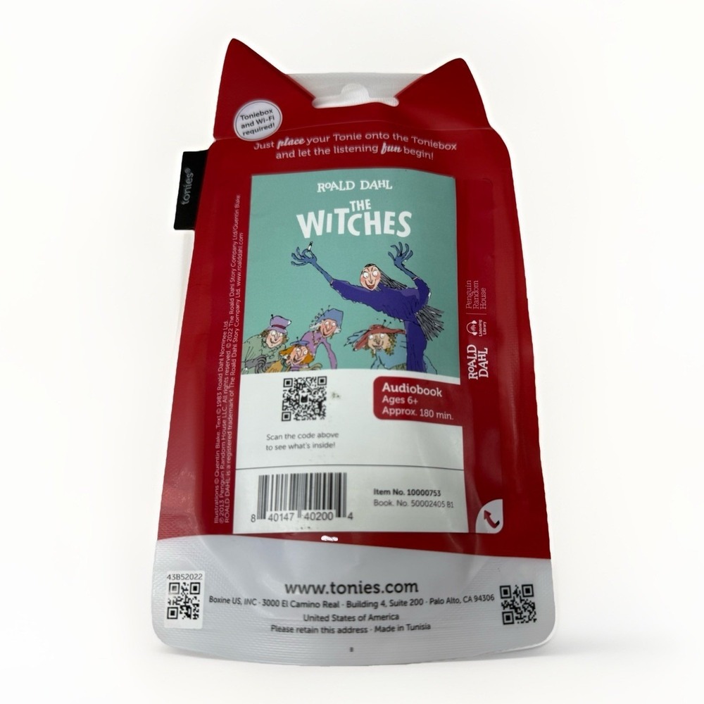 Tonies The Witches Audio Play Character by Roald Dahl [10000753] NEW